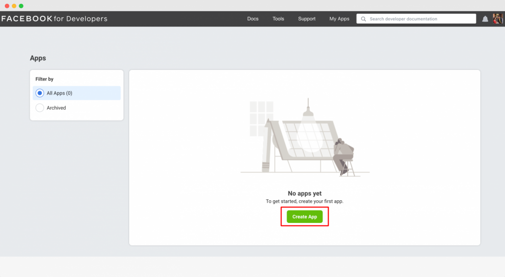 Create a New App in Facebook for Developers