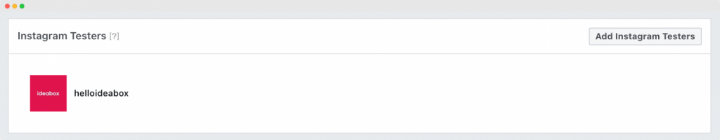 Instagram Tester Added