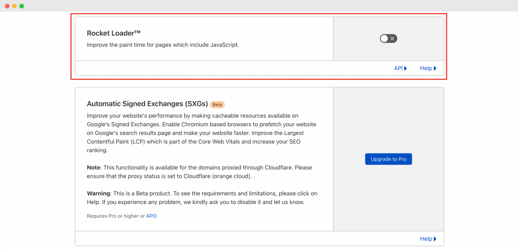 Cloudflare's Rocket Loader